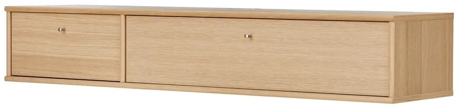 Comodă TV în culoare naturală cu aspect de lemn de stejar 133x22 cm Mistral – Hammel Furniture