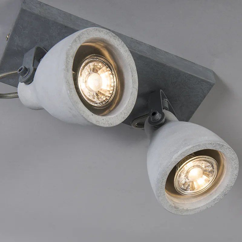 Spotlight industrial gri beton 2 lumini - Creto