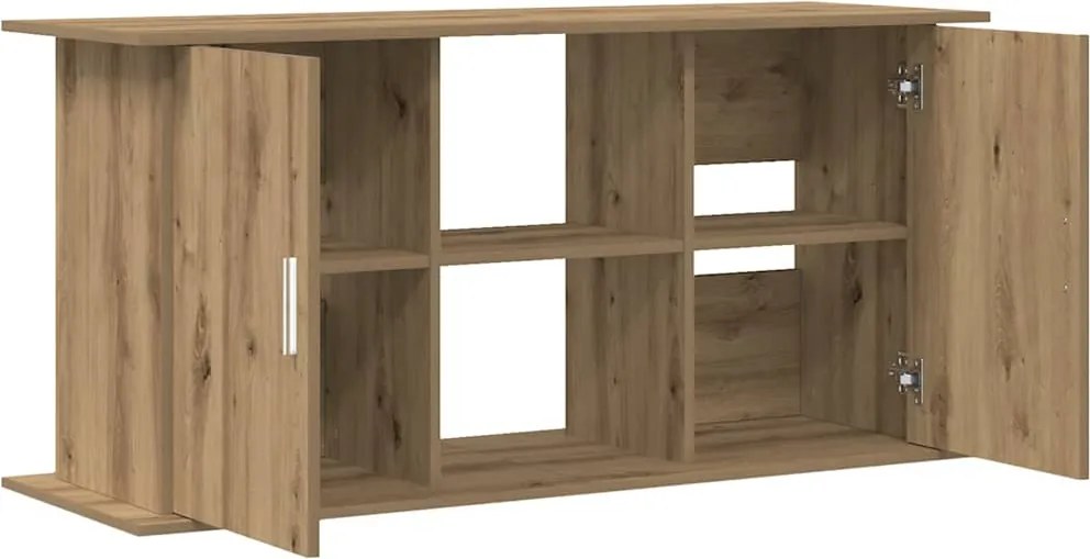 vidaXL Suport pentru acvariu, stejar artizanal, 121x41x58 cm, lemn stratificat