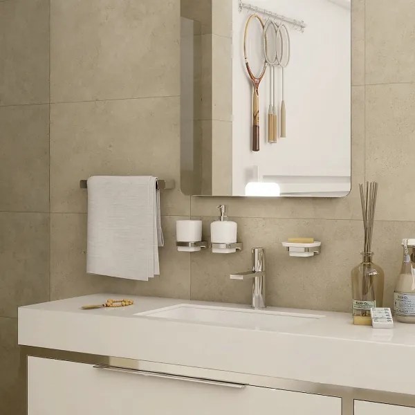 Suport de perete pentru prosoape NIMCO MA 29046-26 MAYA 46 cm crom lucios