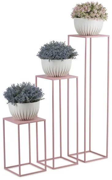 Suport de flori 70x24 cm roz