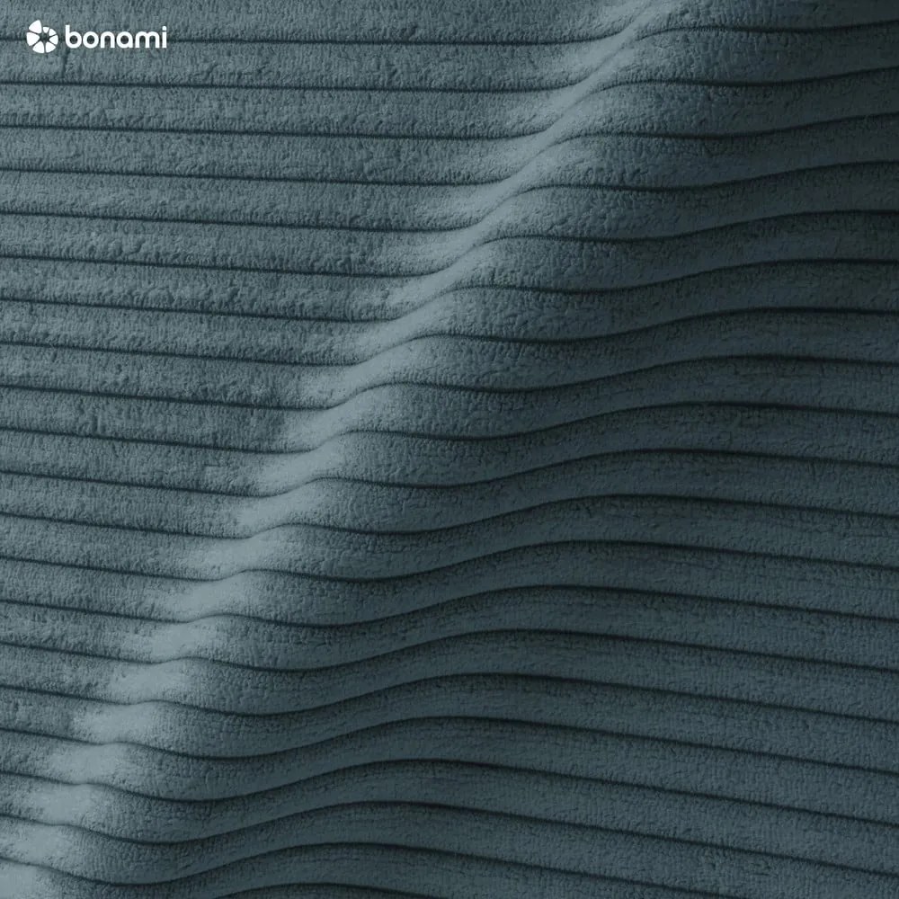 Taburet turcoaz cu tapițerie din catifea reiată Tori – Bonami Selection