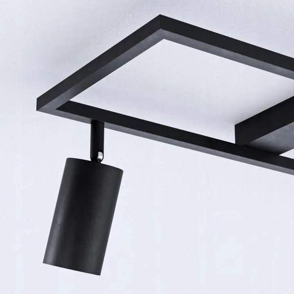 Plafonieră cu 3xGU10/30W/230V neagră