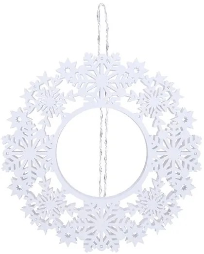 Solight 1V297 - Coroană LED de Crăciun, 10x LED, 2x AA, alb cald