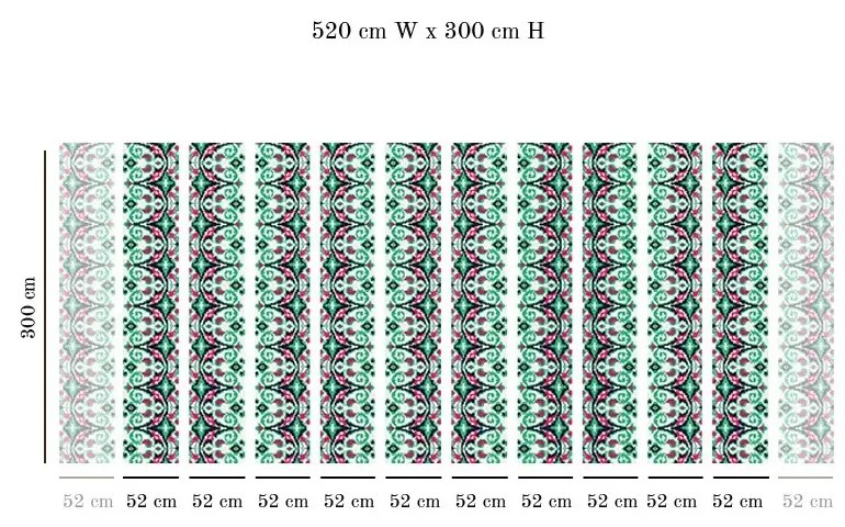 Tapet VLAdiLA Carpeta verde 520 x 300 cm