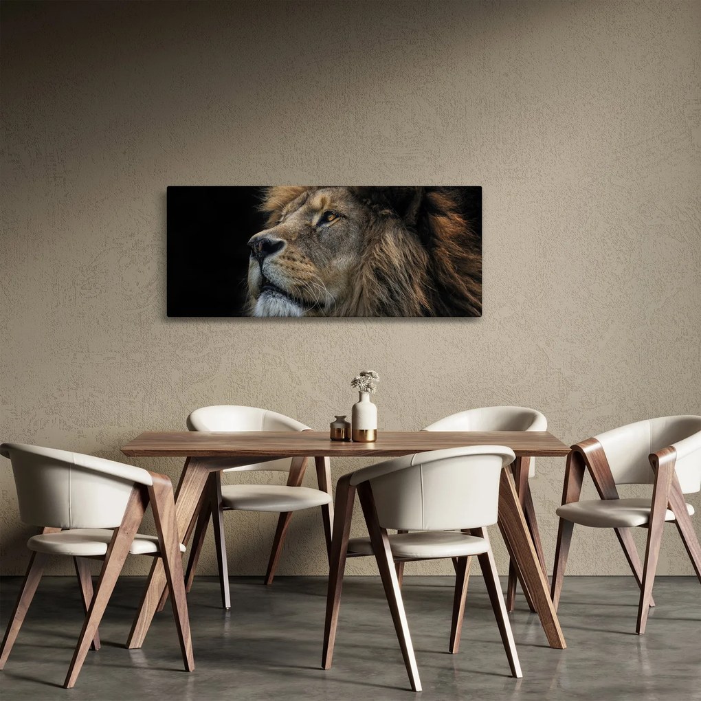 Tablou - Leul maiestuos (120x50 cm)