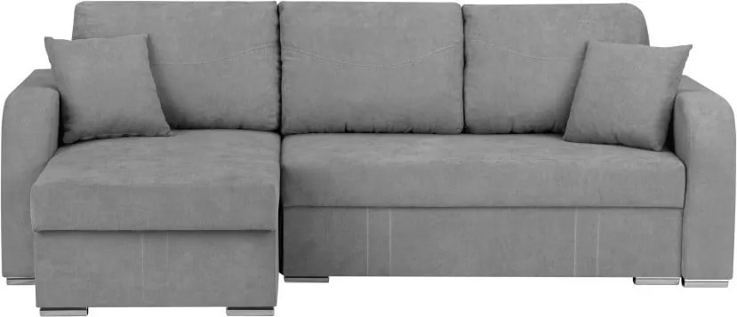 Colțar extensibil variabil cu spațiu pentru depozitare Melart Louise, gri deschis