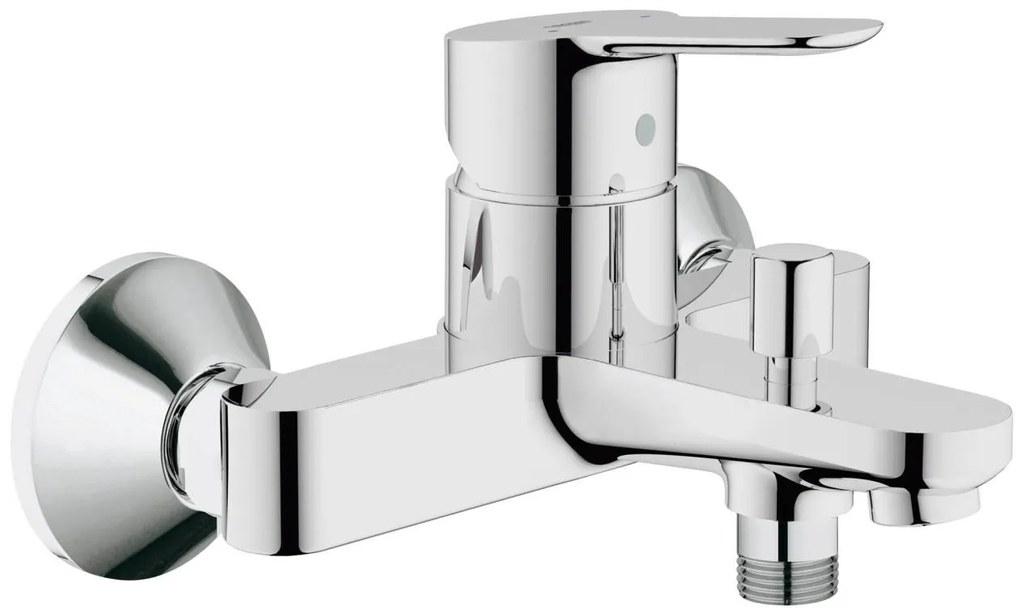 Pachet complet baterii baie inaltime medie Grohe Bau Edge ( 23758000,23334000,27853001)