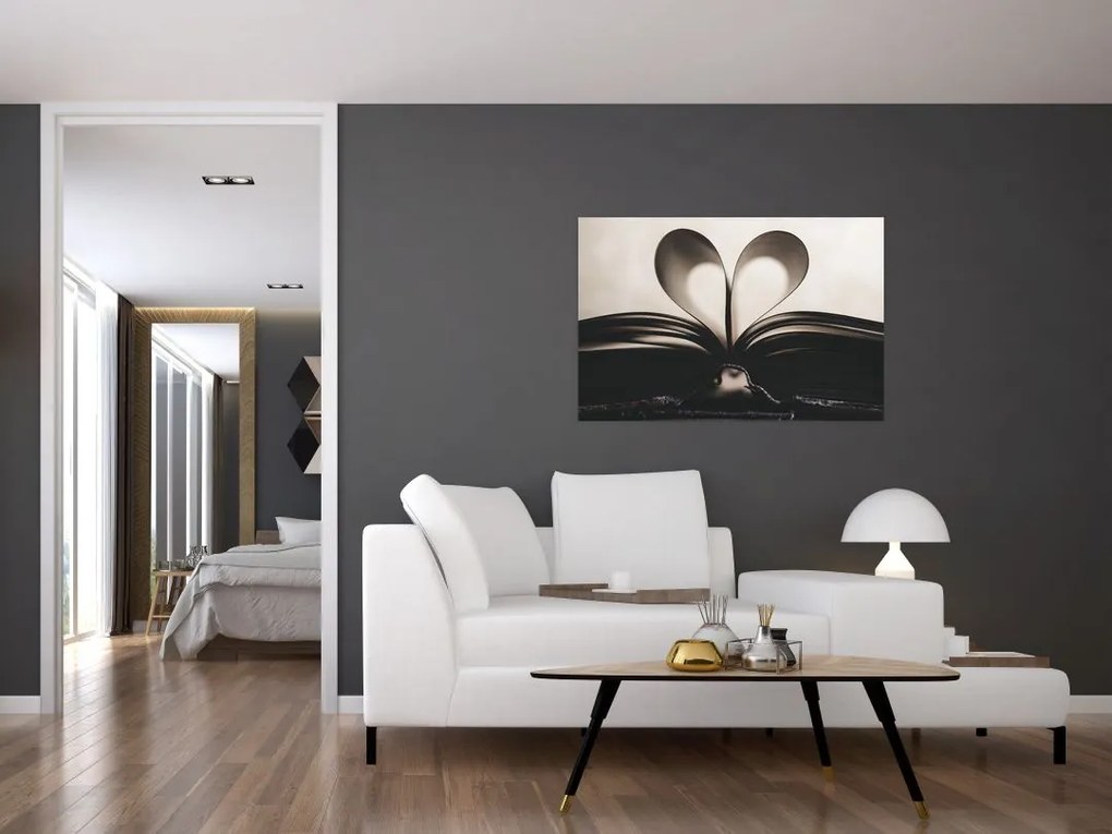 Tablou cu carte (90x60 cm)