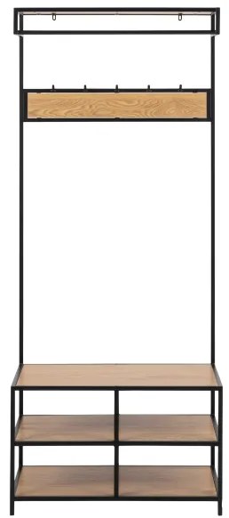 Mobilier de hol SARON stejar/negru