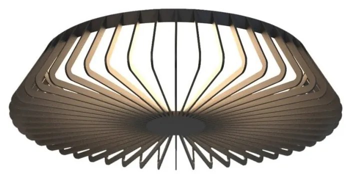 Plafoniera LED Smart dimabila cu telecomanda HIMALAYA 56W neagra