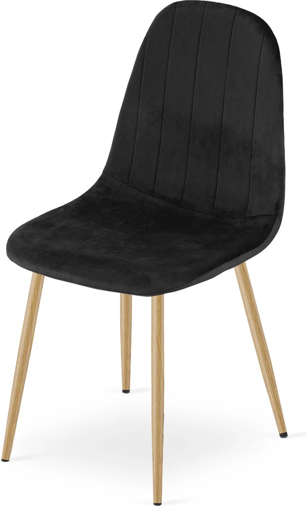 Scaun de masa PADVA VELVET, neagra