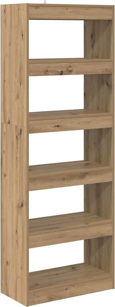 vidaXL Dulap pentru cărți stejar artizanal 60 x 30 x 166 cm
