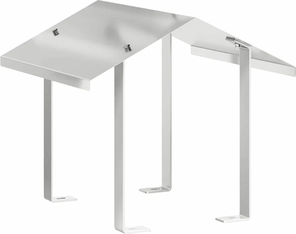 vidaXL Hood pentru coș de fum Argintiu 40 x 40 x 37,5 cm