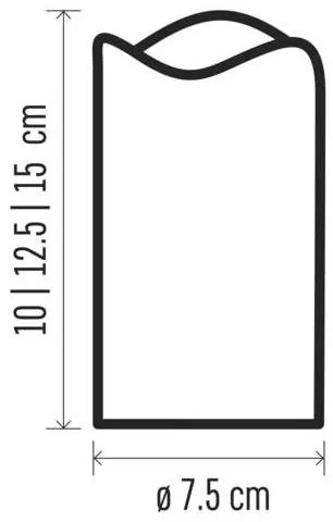 SET 3x decorațiune LED de Crăciun 3xLED/3x3AAA + telecomandă