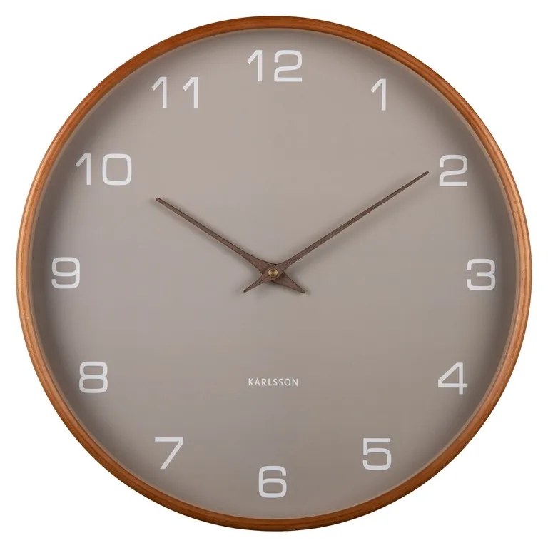 Karlsson 5993GY ceas de perete cu design gri,diametru 40 cm