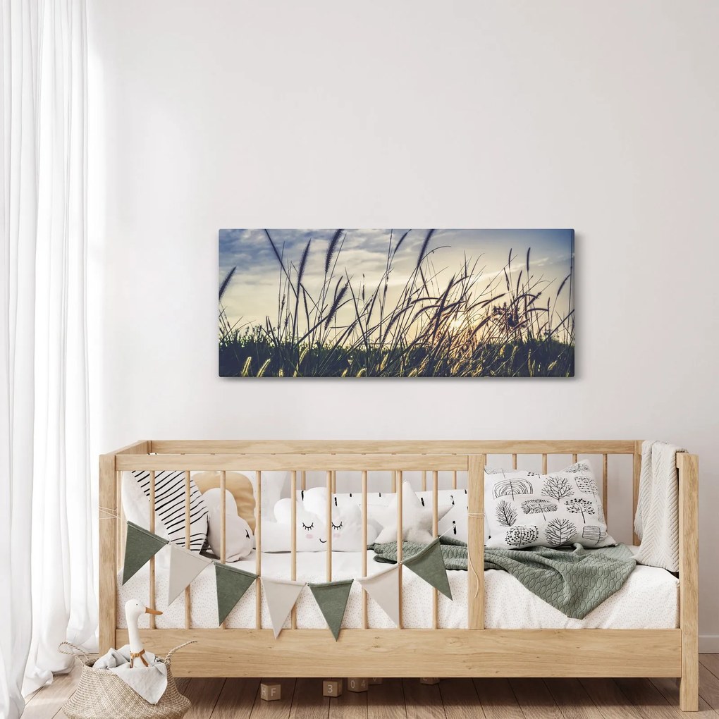 Tablou cu flori de câmp (120x50 cm)