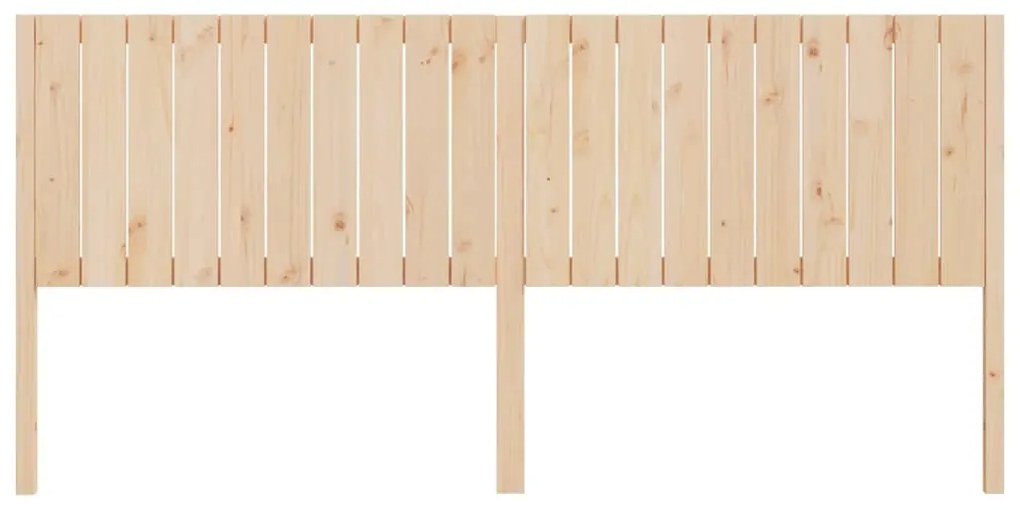 Tablie de pat, 205,5x4x100 cm, lemn masiv de pin 1, Maro, 205.5 x 4 x 100 cm