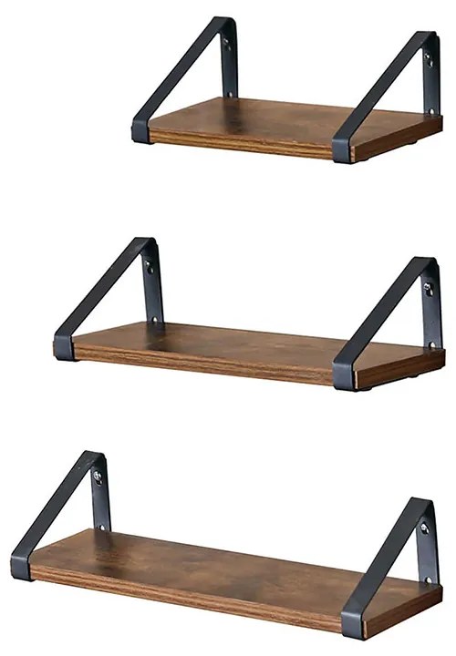 Set de 3 rafturi pentru cărți