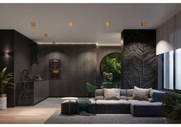 Spot de perete Sollux Sl.1183 QUAD 1xG9/8W/230V auriu