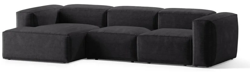 Coltar 3 locuri Bergamo velur reiat L304 cm