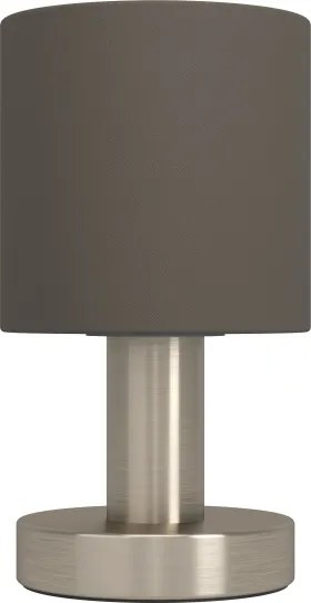 Eglo 31842 - Lampă de masă MONTETTO 1xE14/40W/230V maro/crom mat