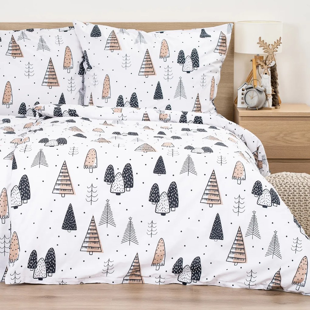 Lenjerie de pat din bumbac 4Home Frugal Winterland, 220 x 200 cm, 2 buc. 70 x 90 cm