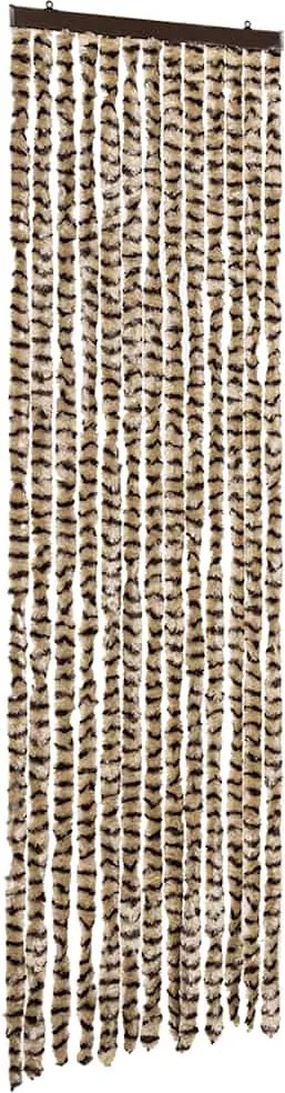 vidaXL Perdea pentru insecte, bej și maro, 56 x 185 cm, chenille