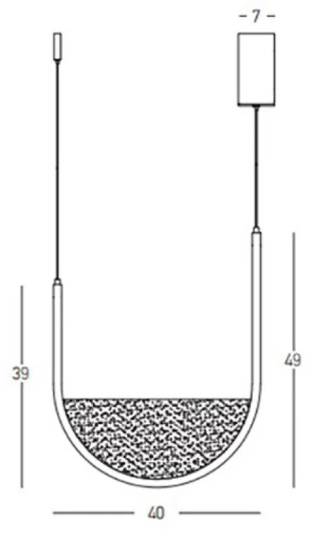 Suspensie  23164 Zambelis LED, Negru, Grecia