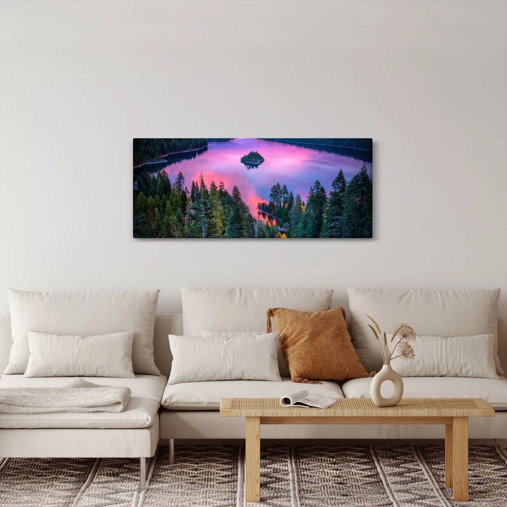 Tablou - Lacul Tahoe, Sierra Nevada, California, SUA (120x50 cm)