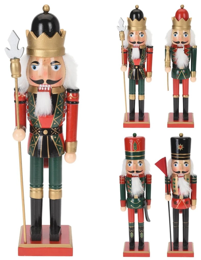 Statueta Nutcracker din lemn 38 cm - modele diverse