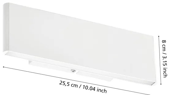 Eglo 39265 - LED Corp de iluminat perete CLIMENE 2xLED/5,4W/230V