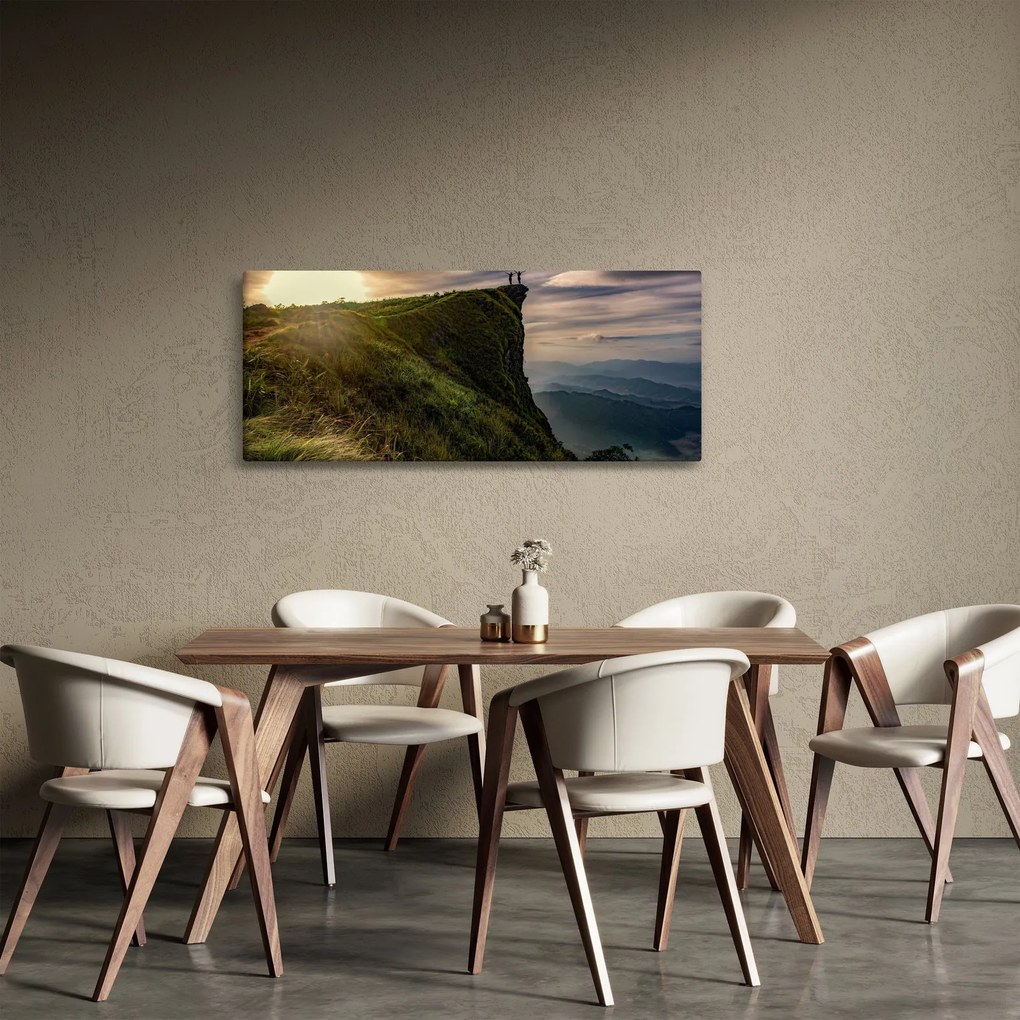 Tablou - Femei la stânci (120x50 cm)