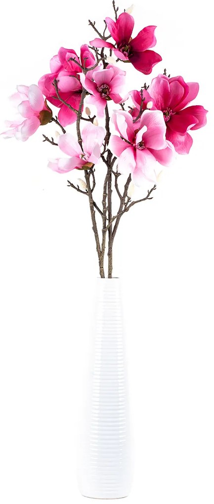 Floare artificială Magnolie roz, 86 cm
