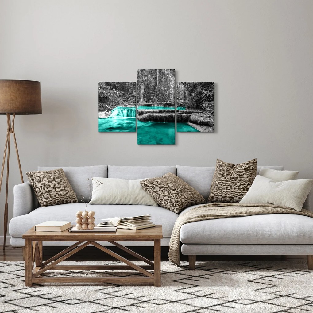 Tablou - Râul de iarnă (90x60 cm)
