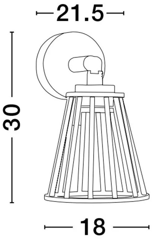 Aplica LED pentru exterior design modern IP65 Carina negru