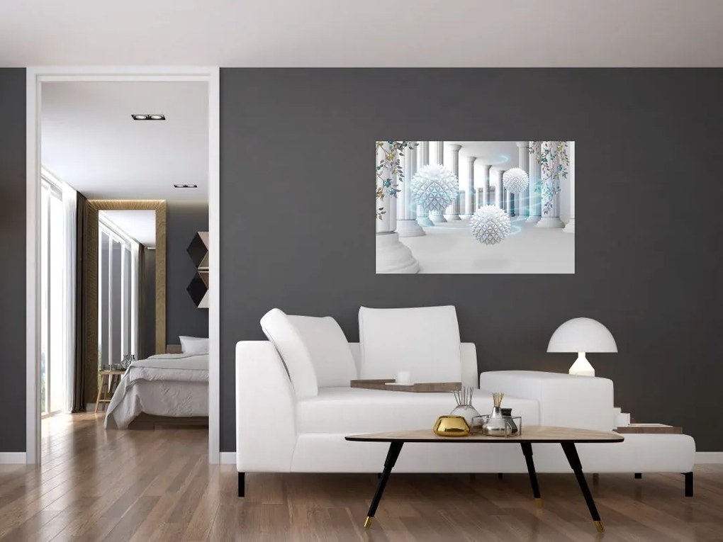 Tablou abstract în stil antic (90x60 cm)