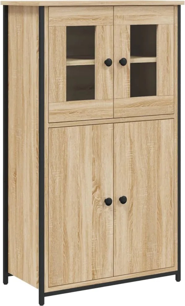 vidaXL Dulap înalt, stejar sonoma, 62x32x106,5 cm, lemn prelucrat