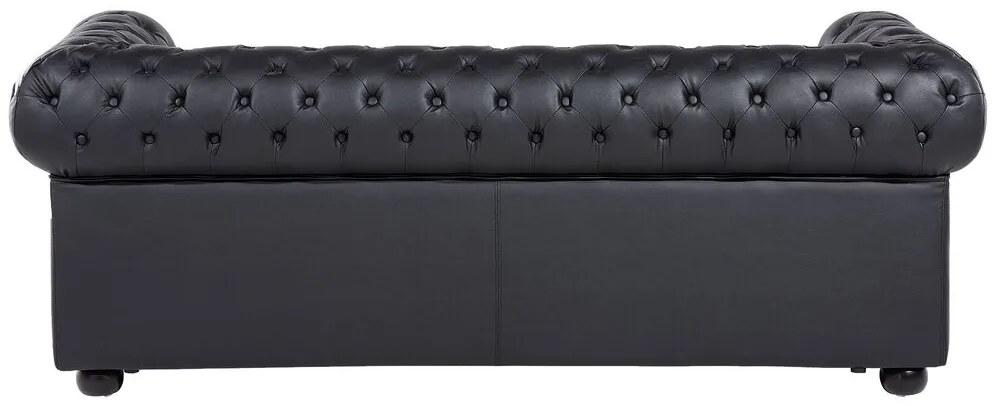 Set canapele CHICHESTER (piele) (negru) (pentru 4 persoane). 1019057
