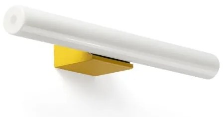 Aplica LED oglinda, tablou IP44 CALMA galben/opal 30cm