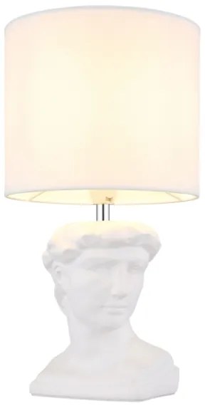 Lampă de masă Globo 21732W HERMES 1xE14/40W/230V alb