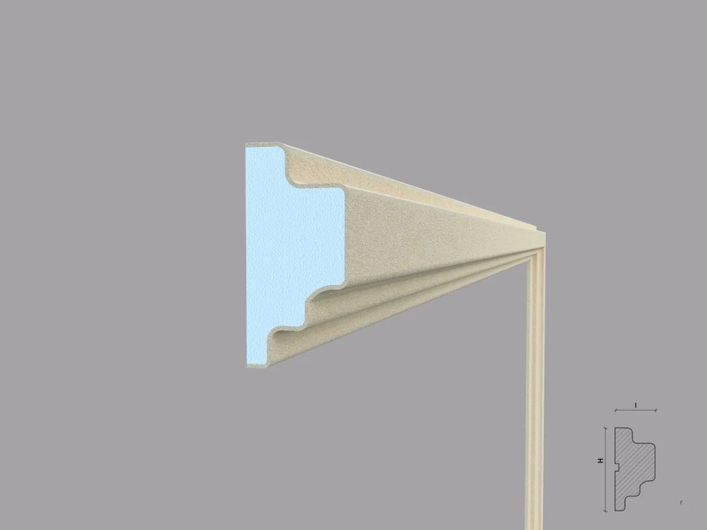 Ancadrament fereastra exterior FP128 dimensiuni 110x53x2000mm