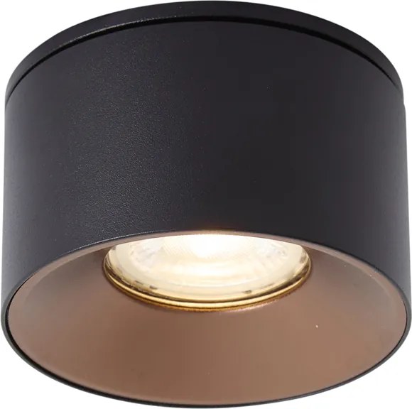Spot încastrat modern negru GU10 50mm - Echo