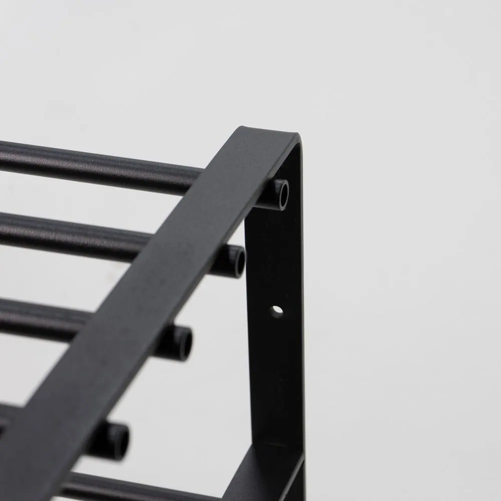 Pantofar negru din metal 70x48,5x29 cm Rex – Spinder Design