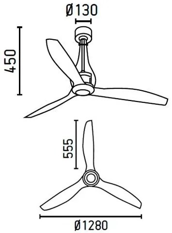 Ventilator cu telecomanda Mini-Eterfan 33382