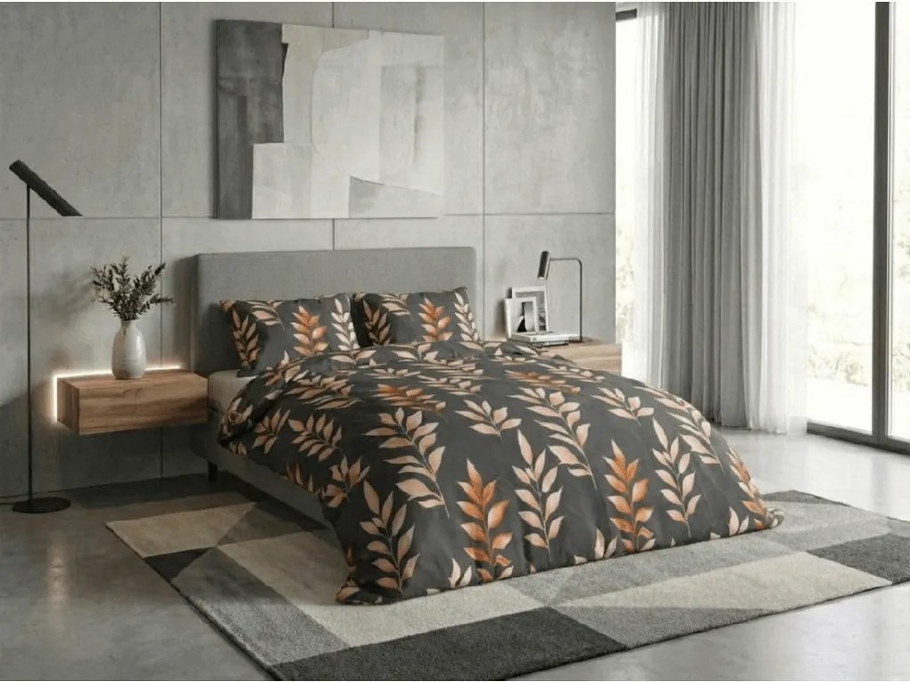 Lenjerie de pat flanel DERAMI gri Dimensiune lenjerie de pat: 70 x 90 cm | 140 x 200 cm