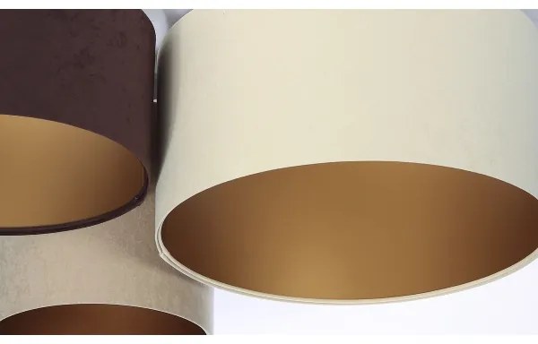 Plafonieră SPACE 3xE27/60W/230V crem/maro/bej