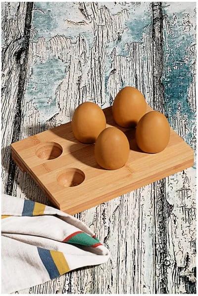 Suport din bambus pentru 6 ouă Eggcellent