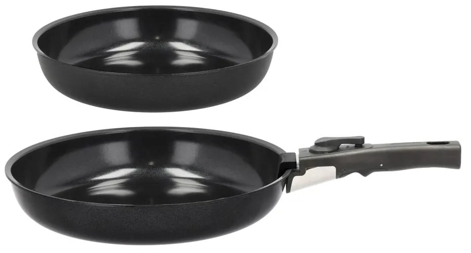 Set de tigăi cu mâner detașabil cu suprafață antiaderentă 2 buc. din aluminiu ø 28 cm – Holm