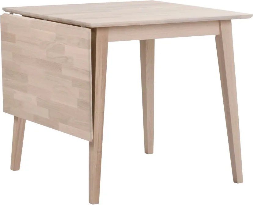Masă de dining pliabilă din stejar lăcuit Rowico Mimi, 80 x 80 cm, mat